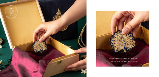 Brooch Design | Zardozi 'Mor' Brooch