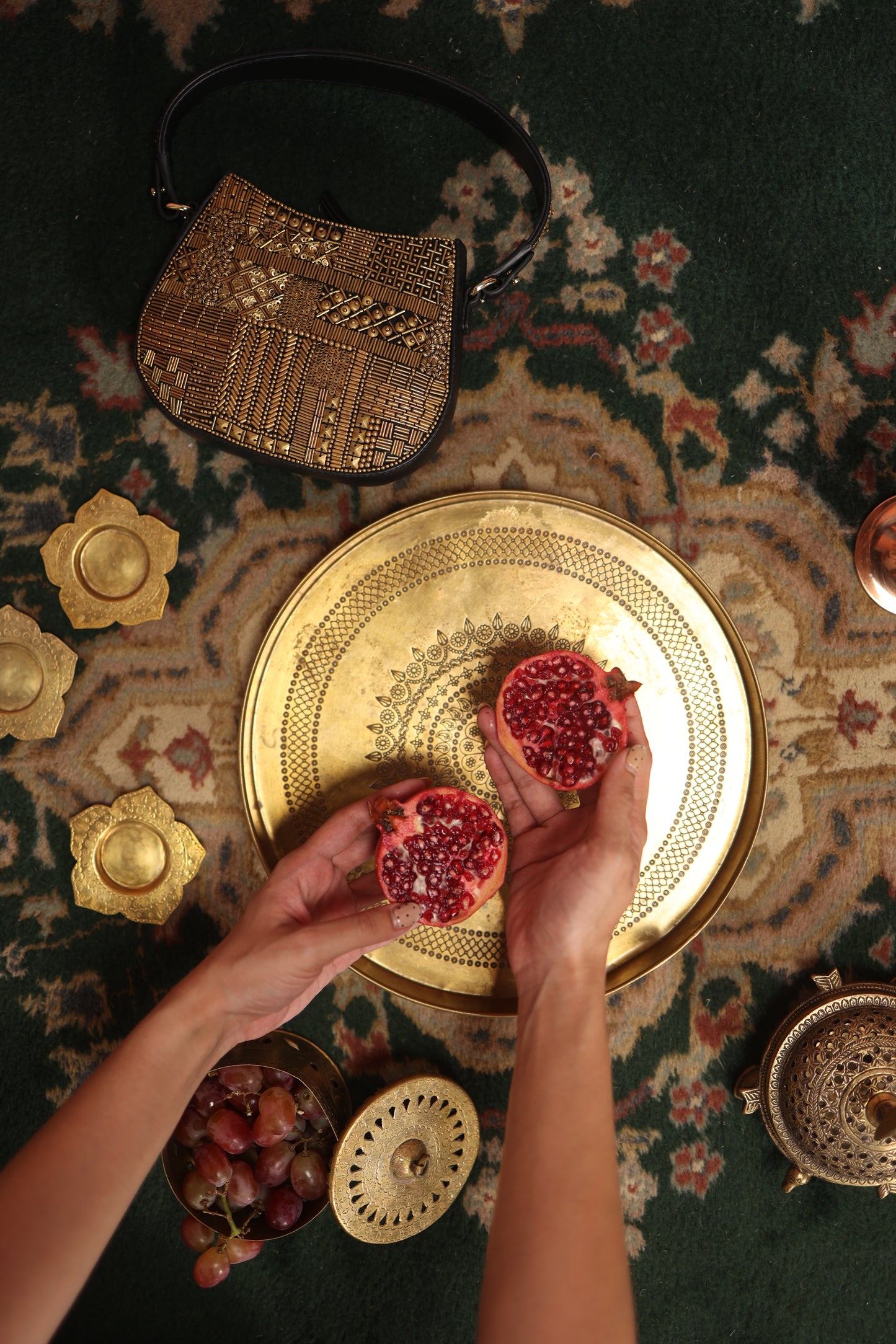 Ziya Brass Dibbi | Handcrafted Luxury Storage Box