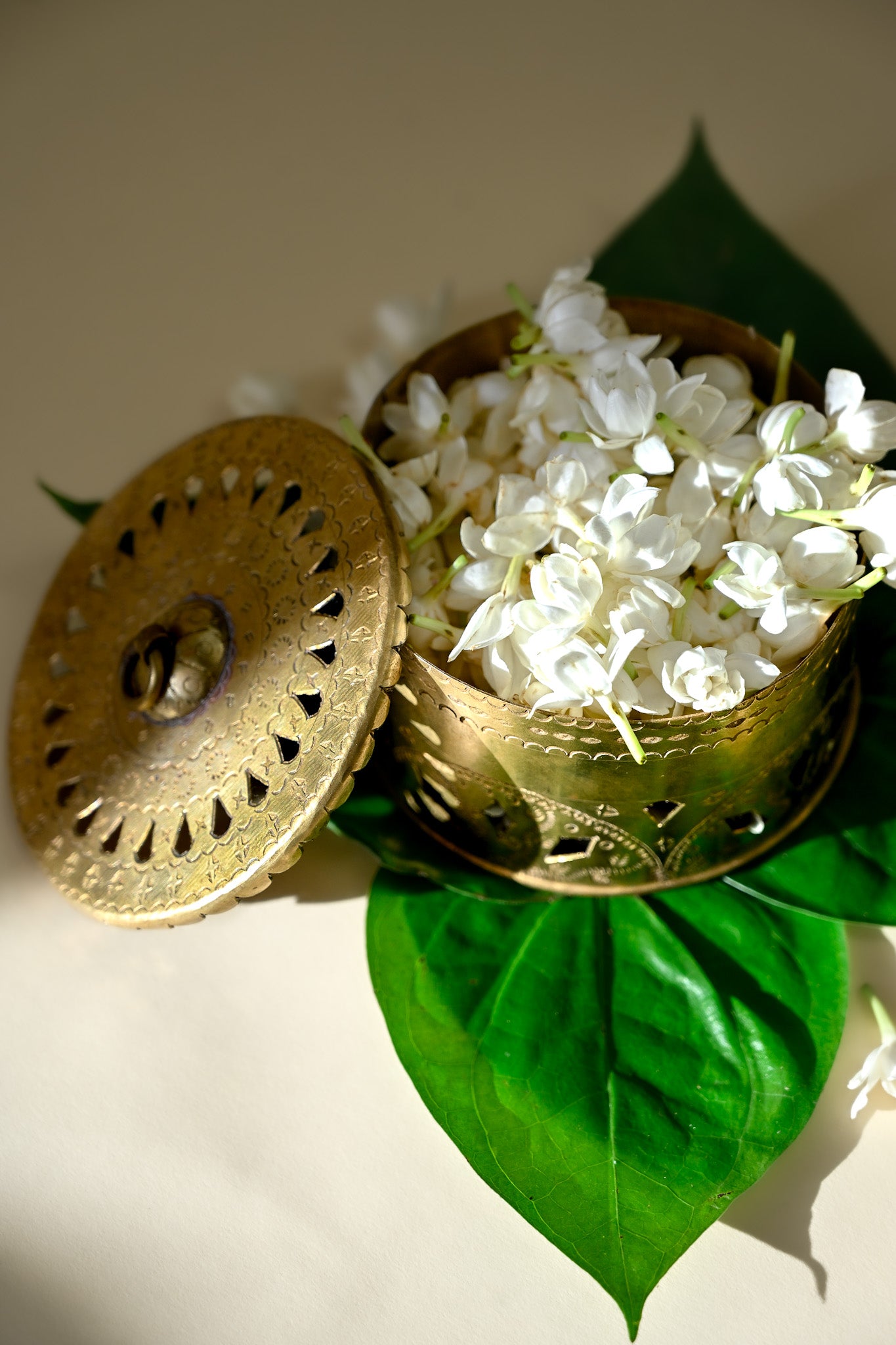 Ziya Brass Dibbi | Handcrafted Luxury Storage Box