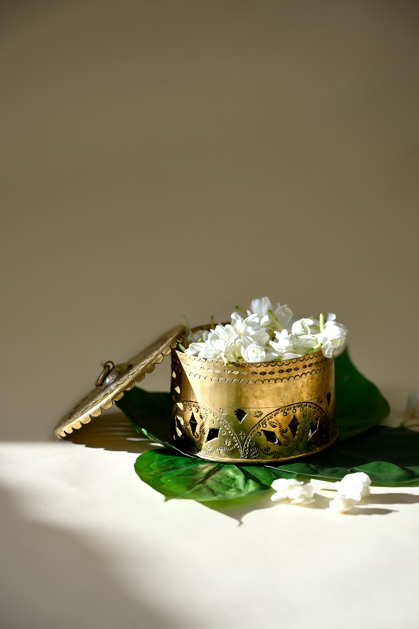Ziya Brass Dibbi | Handcrafted Luxury Storage Box