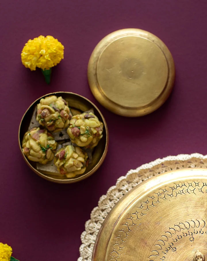 Sone Ki Chidiya vintage brass box, featuring elegant handcrafted details for luxurious storage