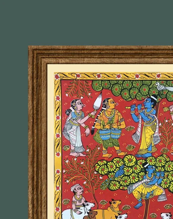 Rozana Cheriyal painting capturing the rhythm of daily life in detailed hand-painted artistry