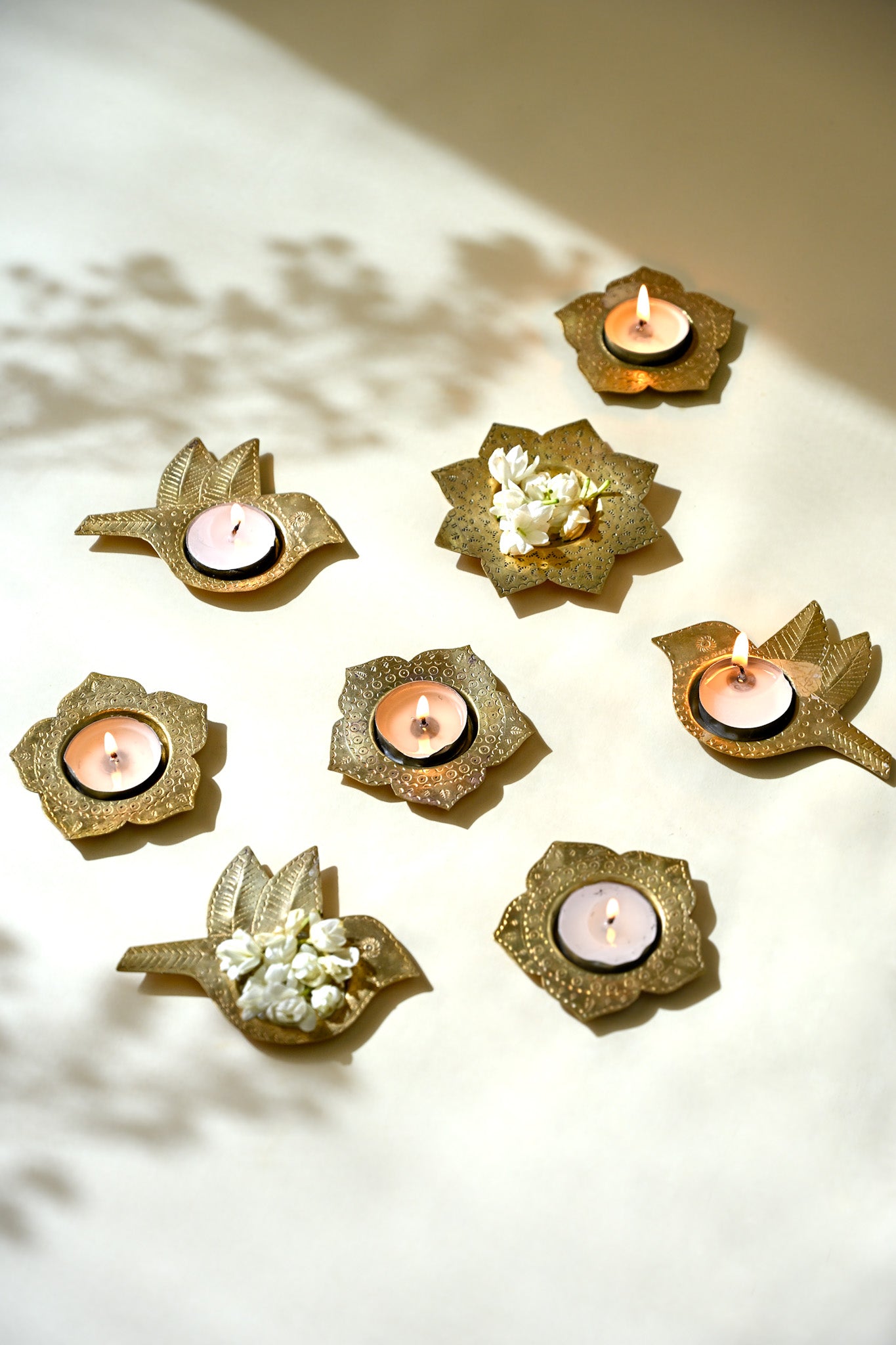 Kamal Gift Box | 2 Brass Tealight Holders