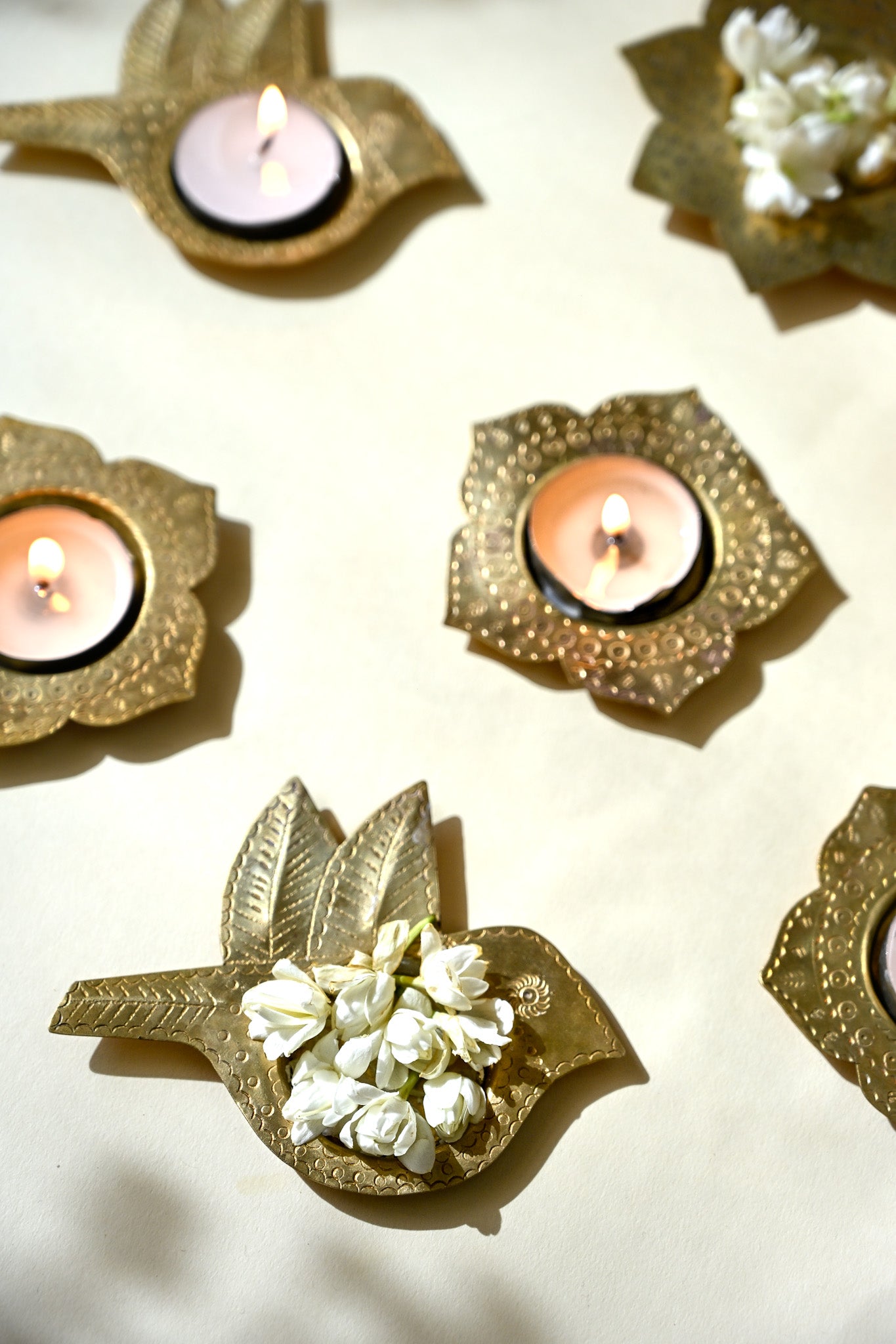 Kamal Gift Box | 2 Brass Tealight Holders