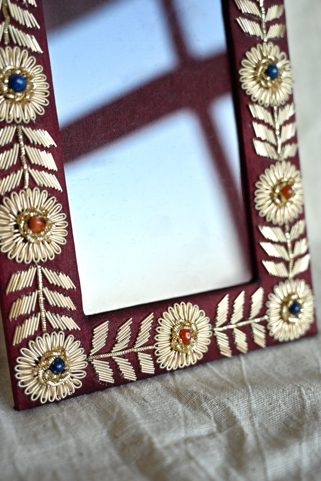 Kusum Zardozi Photo Frame | Elegant Handcrafted Decor