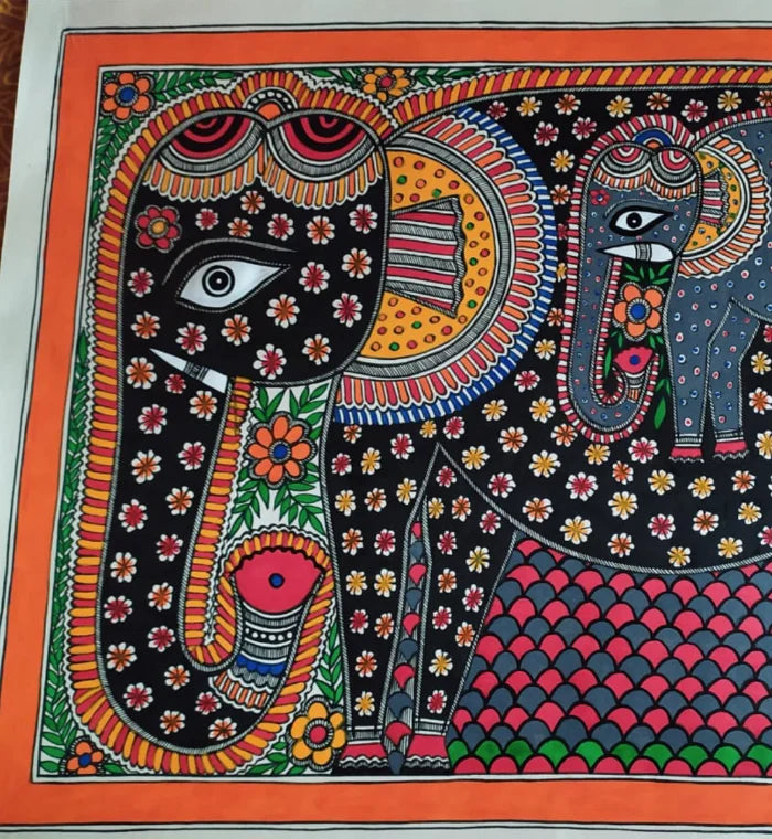 Gajendra Madhubani Painting
