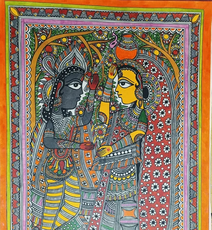 Radha Mohan Madhubani Painting