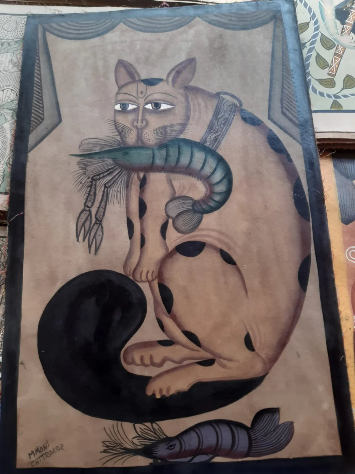 Bengal Pattachitra Animal Painting