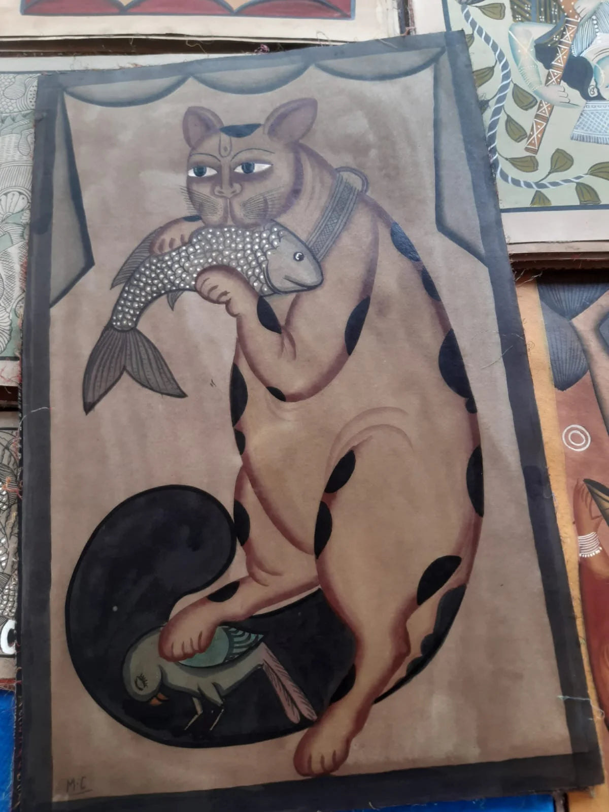 Bengal Pattachitra Animal Painting