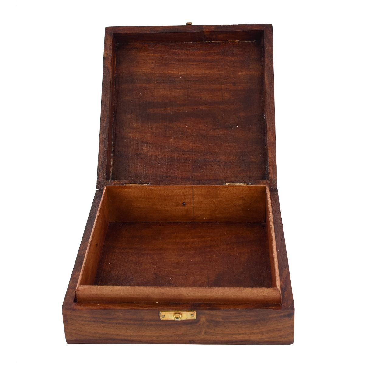 Karigar Tarkashi wooden box with handcrafted artisan details, ideal for unique and elegant storage