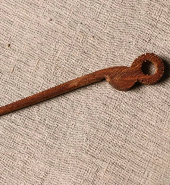 Anjali Wood Carved Jooda Pin