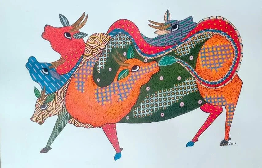 Nandi Gond Paintin