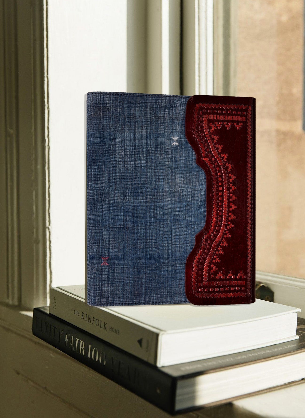 Arth Keepsake Folio | Leather & Kala Cotton in Natural Dye