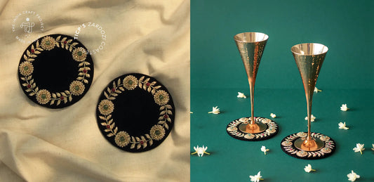 Coaster Design | Zardozi 'Kusum' Coaster