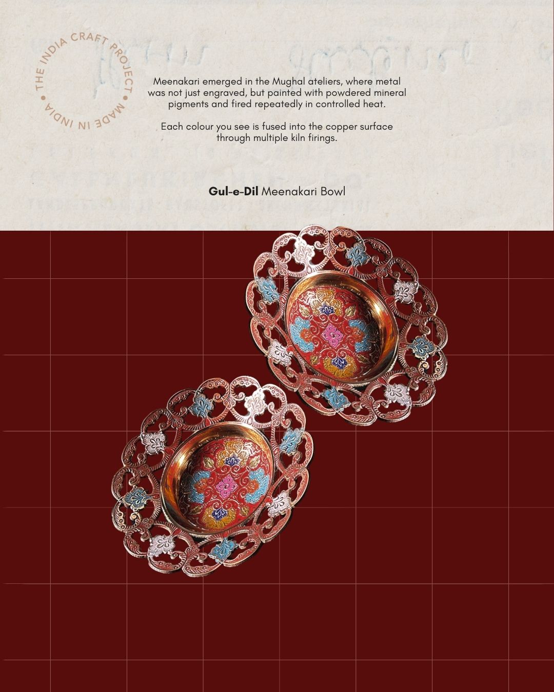 Gul-e-Dil | Meenakari Bowl