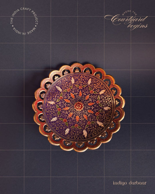 The Indigo Darbaar | Meenakari Bowl