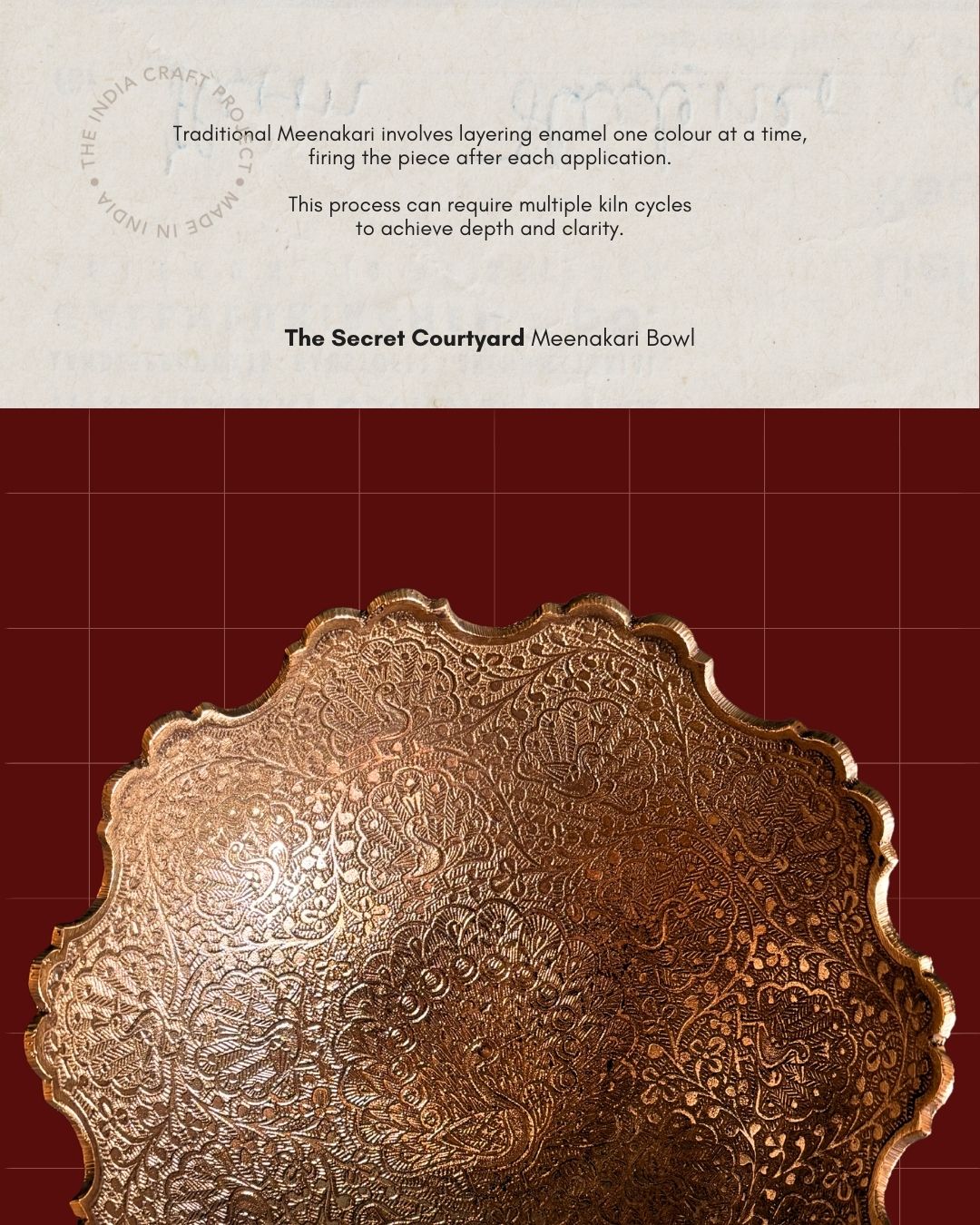 The Secret Courtyard | Meenakari Bowl