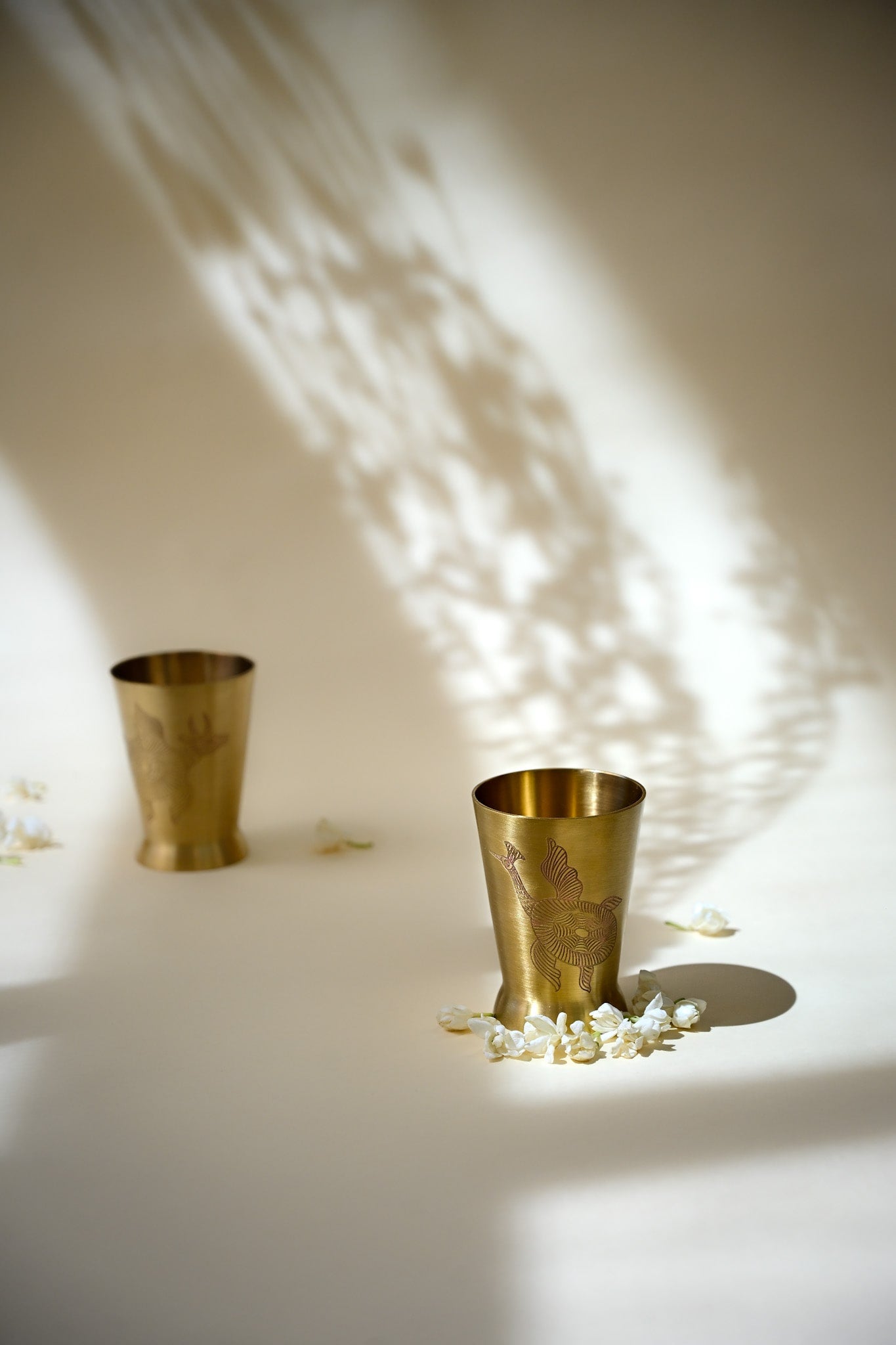 Gond Gift Box | Set of 2 | Handcrafted Brass Glasses