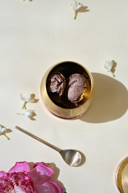 Gond Gift Box | Set of 2 Dessert Bowls | Handcrafted Brass Dessert Bowls