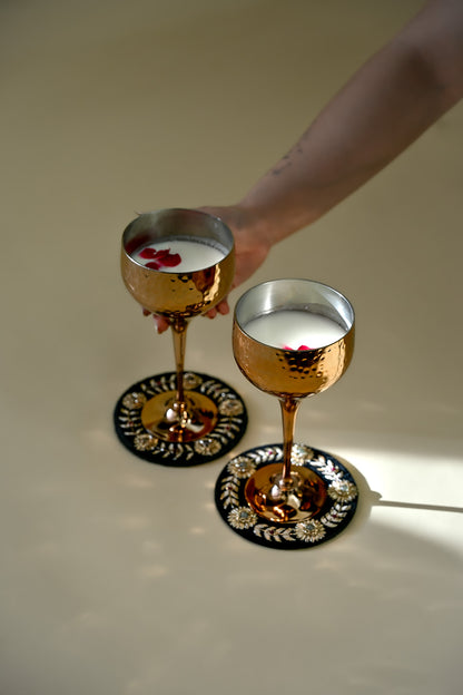 Naaz Grande Copper Goblets - Set of 2 | Elegant Copper Drinkware