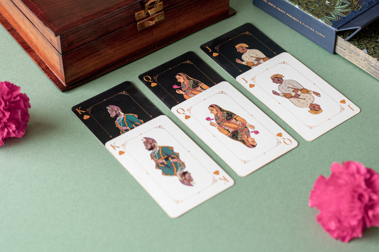 TICP White Poker Quality Playing Cards | Premium Rajasthani Miniature Art Design