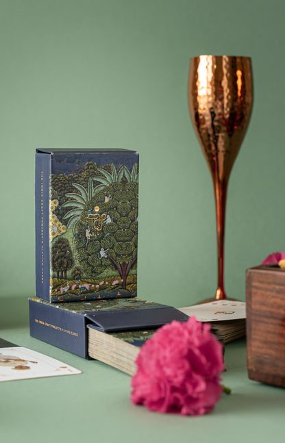 TICP White Poker Quality Playing Cards | Premium Rajasthani Miniature Art Design