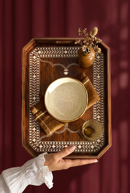 Mehr | Wood Inlay Serving Tray