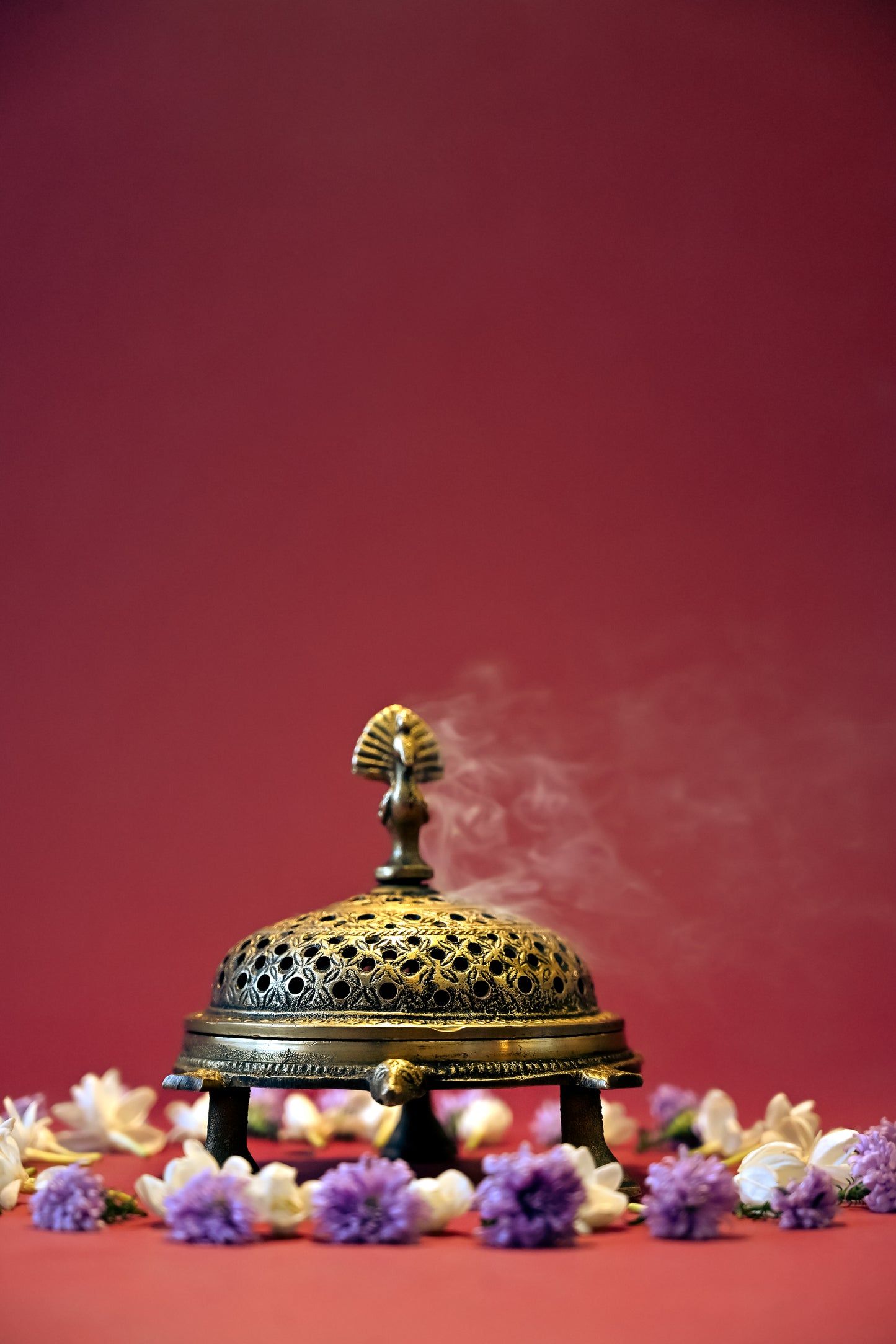 Samudra Manthan Dhoop Dhani Gift Box | Brass Naquashi Incense Holder