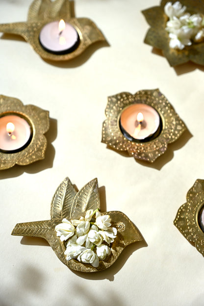 Kamal Gift Box | 2 Brass Tealight Holders