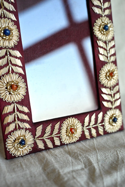 Kusum Zardozi Photo Frame | Elegant Handcrafted Decor