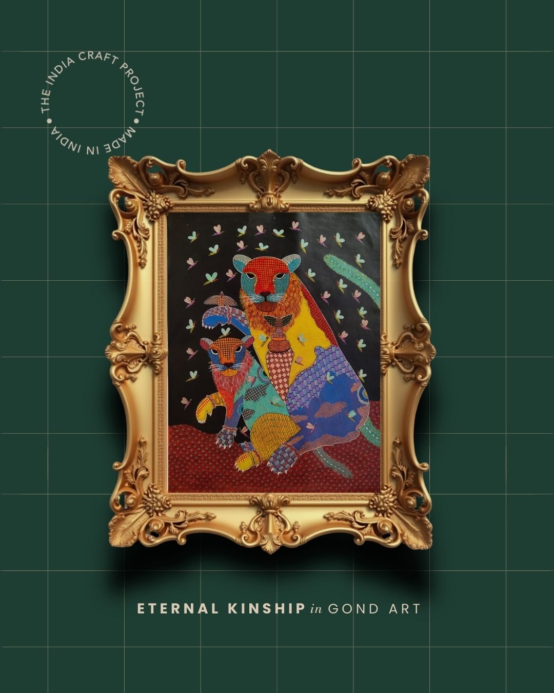 Eternal Kinship | Gond Art Painting