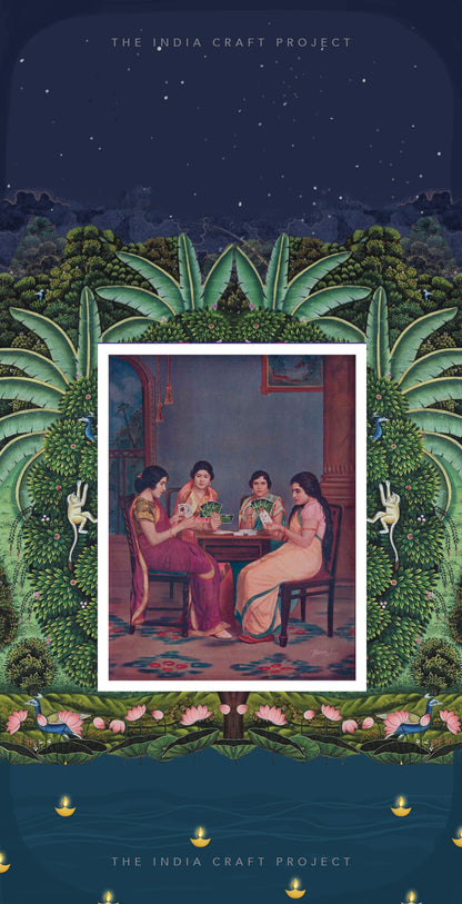TICP Dark Poker Quality Playing Cards | Premium Rajasthani Miniature Art Design