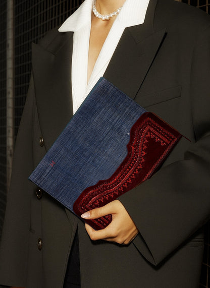 Arth Keepsake Folio | Leather & Kala Cotton in Natural Dye