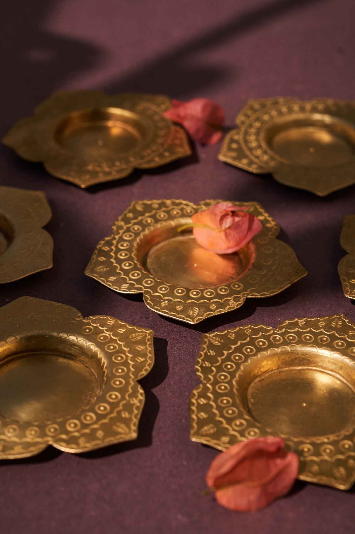 Chidiya Aarna gift box with handcrafted brass tealight holders, a thoughtful and elegant gift set